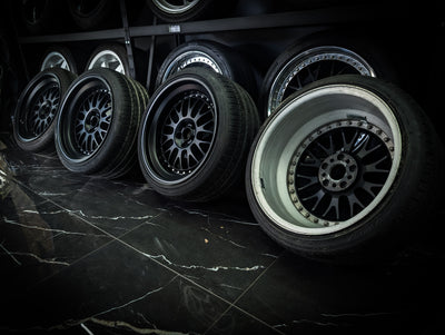 18" CUSTOM 2 Piece Satin Black Mesh Wheels x 4