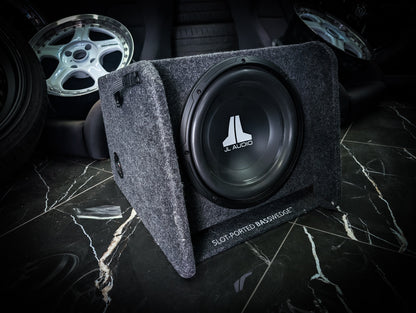 12" JL AUDIO BASSWEDGE 1100watt Subwoofer in Slot Ported Enclosure