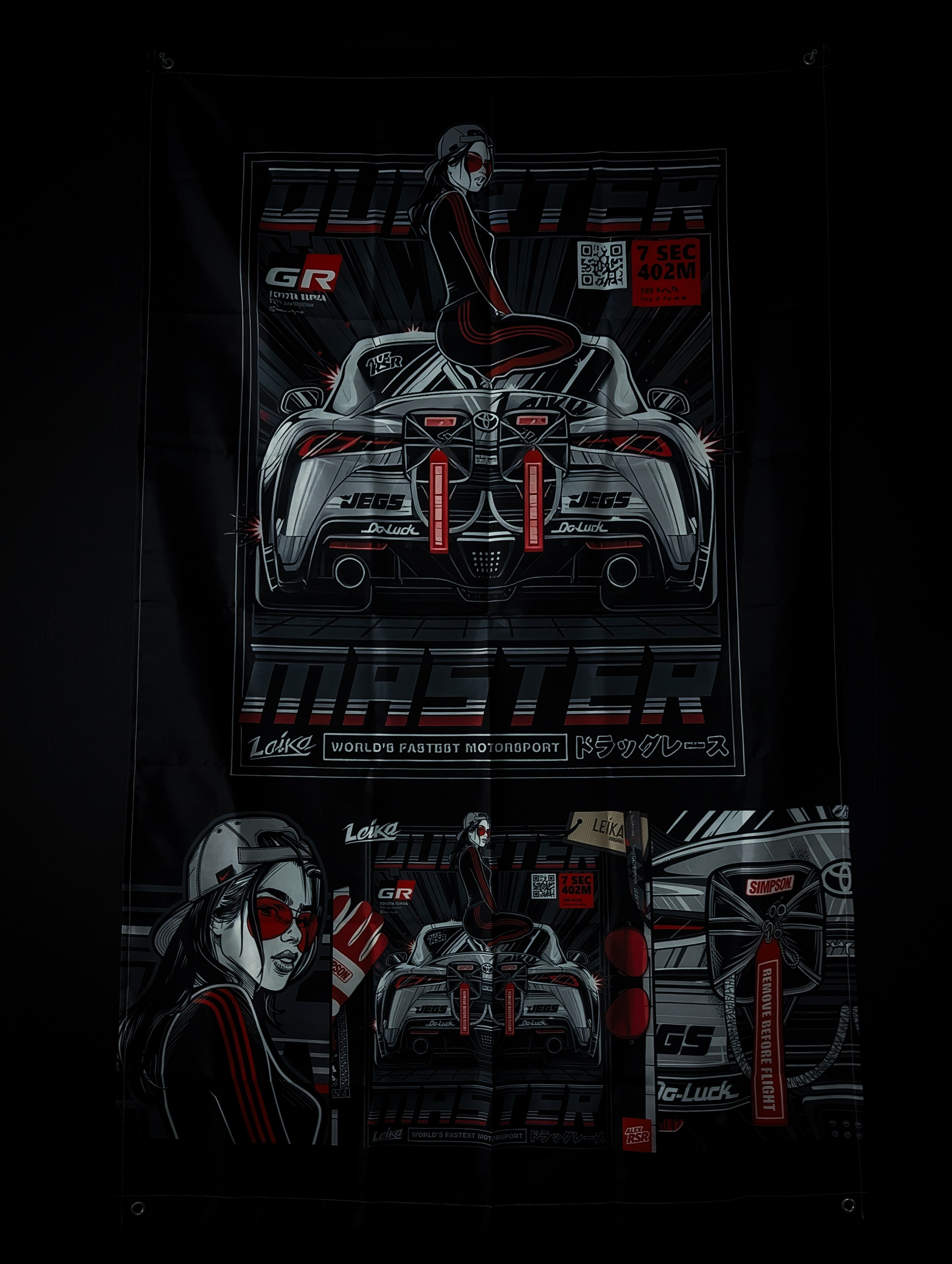 NEW! TOYOTA Supra GR MK5 Workshop Banner Flag