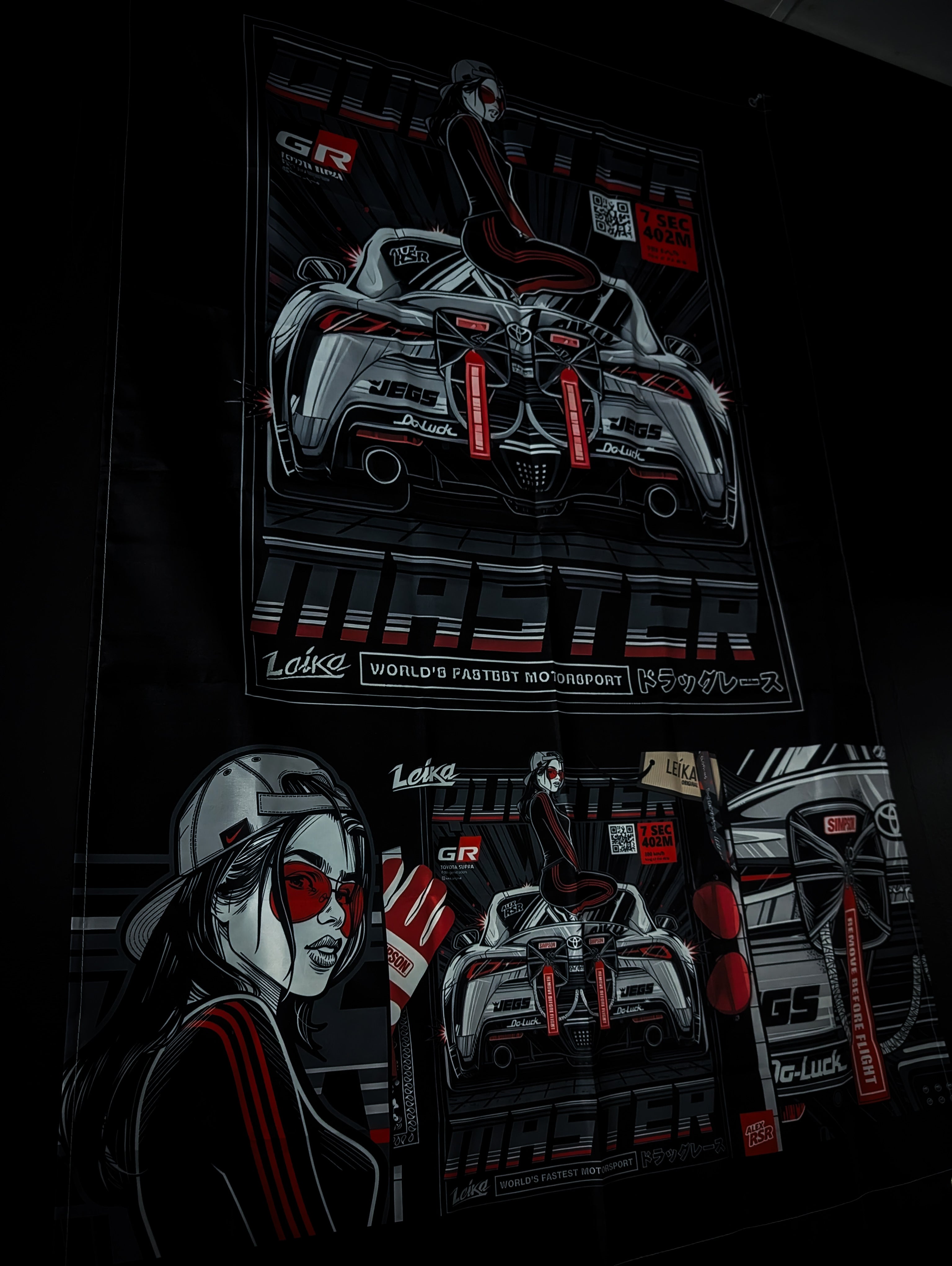 NEW! TOYOTA Supra GR MK5 Workshop Banner Flag