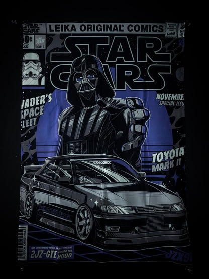 NEW! DARTH VADER Toyota Mark II Chaser Workshop Banner Flag