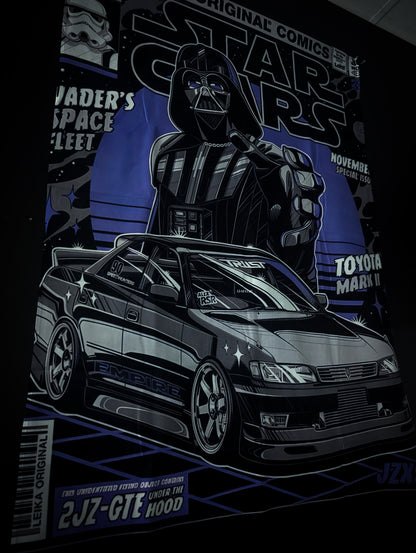 NEW! DARTH VADER Toyota Mark II Chaser Workshop Banner Flag