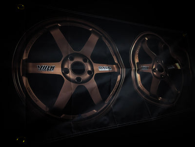 RAYS TE37 Bronze Wheels Workshop Banner Flag