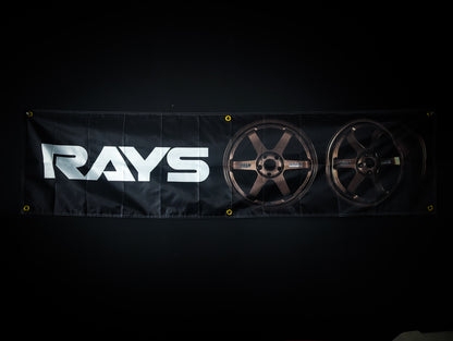 NEW! RAYS TE37 Bronze Wheels Workshop Banner Flag
