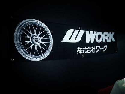 NEW! WORK WHEELS Meister M1 Workshop Banner Flag