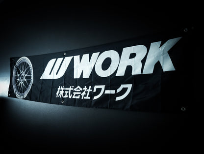 NEW! WORK WHEELS Meister M1 Workshop Banner Flag