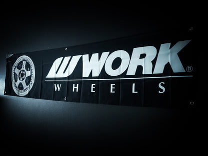 NEW! WORK WHEELS Meister 3P Workshop Banner Flag