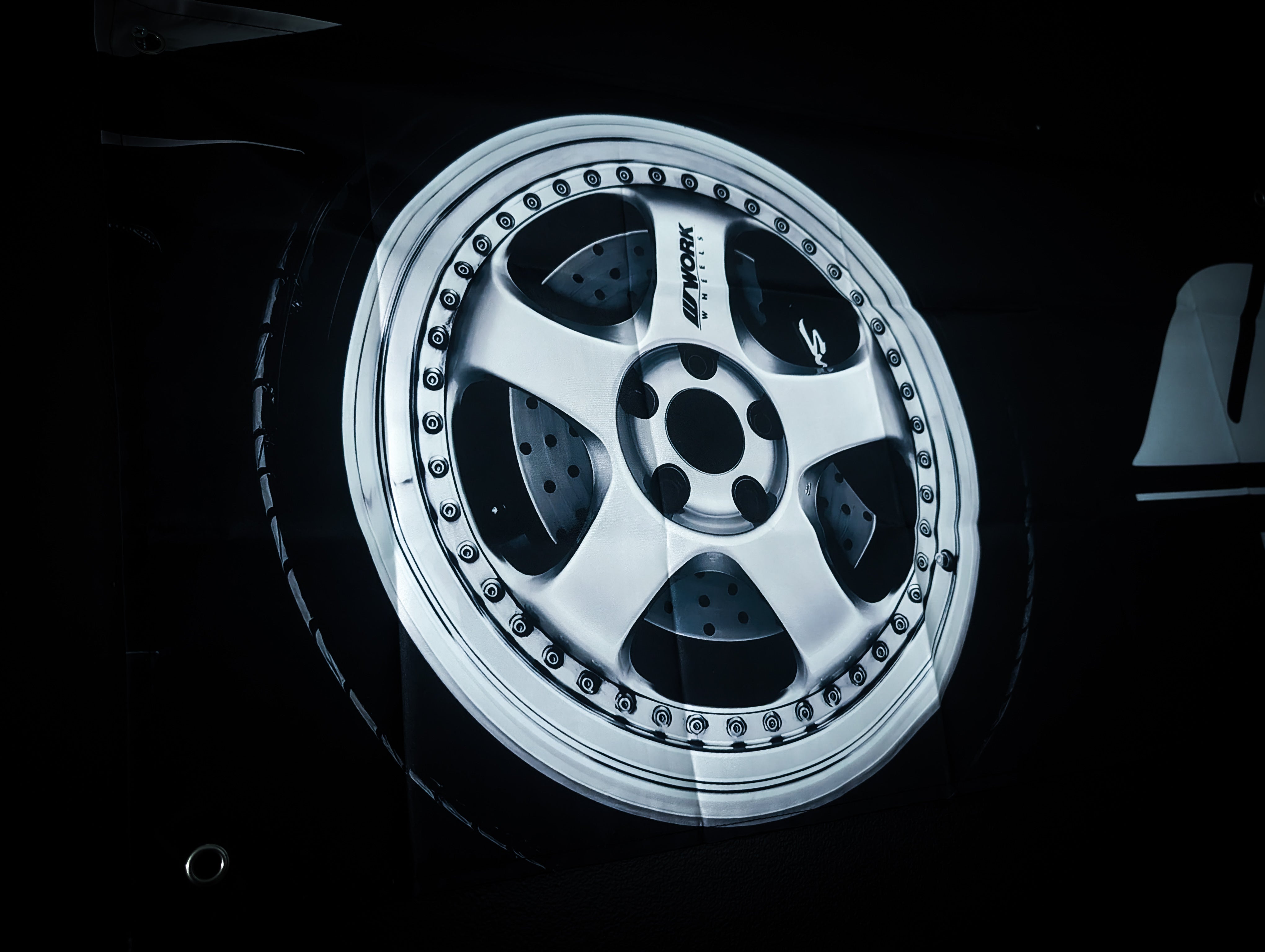 NEW! WORK WHEELS Meister 3P Workshop Banner Flag