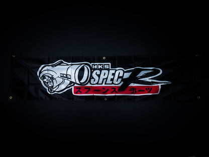 NEW! HKS Spec R Turbo Workshop Banner Flag