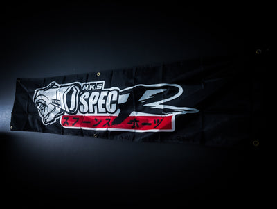 HKS Spec R Turbo Workshop Banner Flag