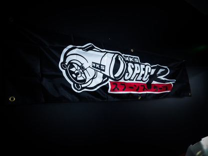 NEW! HKS Spec R Turbo Workshop Banner Flag