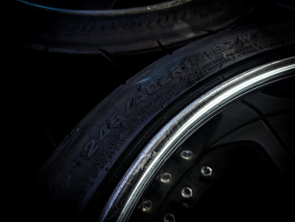 18" Riverside Trafficstar RTS 3 Piece Wheels x 4