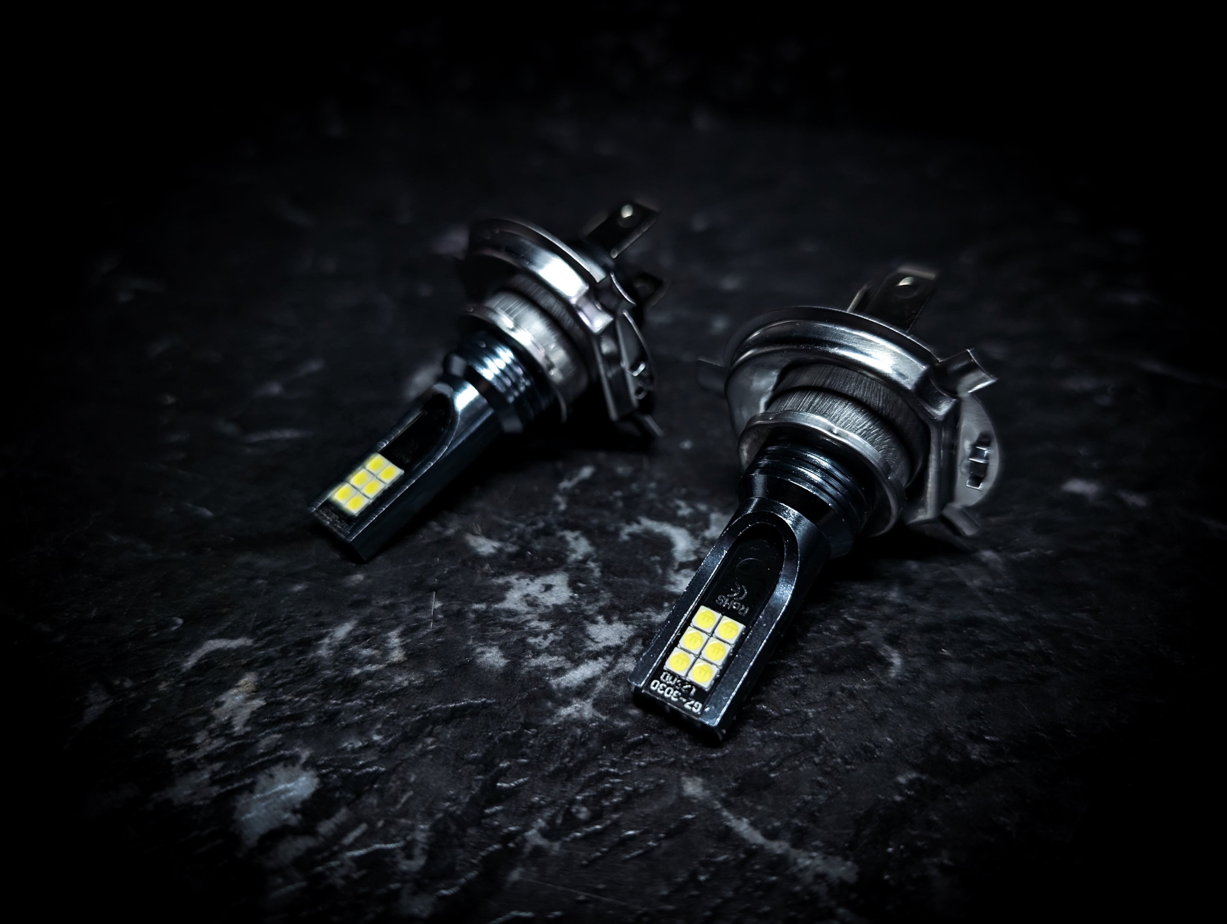 H4 Ultra White 6000k LED Car Headlight Globes