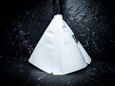 Polar White Alcantara Manual Gear Boot