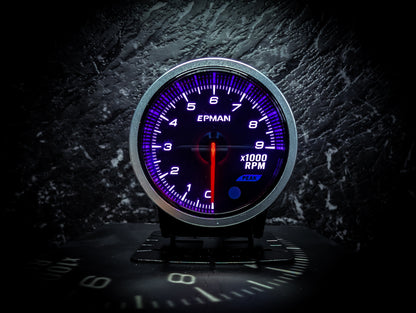 10 Colour Variable Stepper Motorized 52mm RPM Gauge