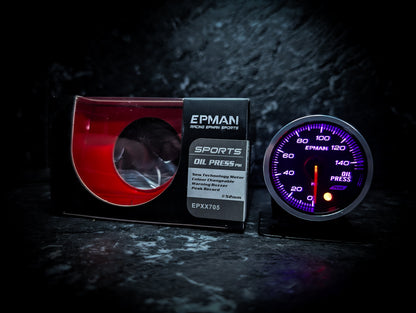 10 Colour Variable Stepper Motorized 52mm Oil Pressure Gauge