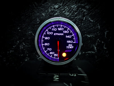 10 Colour Variable Stepper Motorized 52mm Oil Temperature Gauge