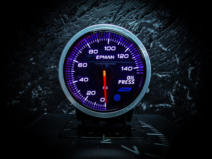 10 Colour Variable Stepper Motorized 52mm Oil Pressure Gauge