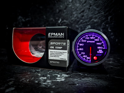 10 Colour Variable Stepper Motorized 52mm Oil Temperature Gauge