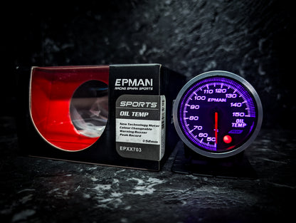 10 Colour Variable Stepper Motorized 52mm Oil Temperature Gauge