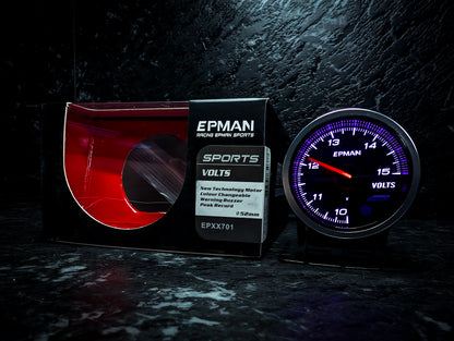 10 Colour Variable Stepper Motorized 52mm Volt Gauge