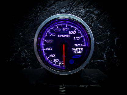 10 Colour Variable Stepper Motorized 52mm Water Temperature Gauge