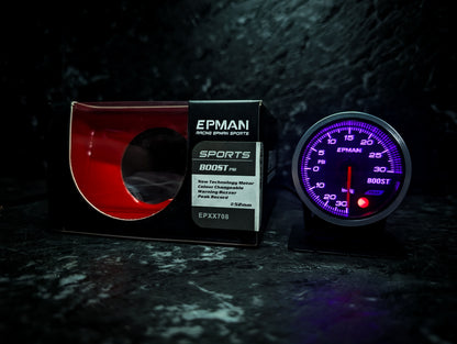 10 Colour Variable Stepper Motorized 52mm Boost Gauge