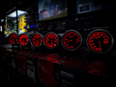 10 Colour Variable Stepper Motorized 52mm Oil Temperature Gauge
