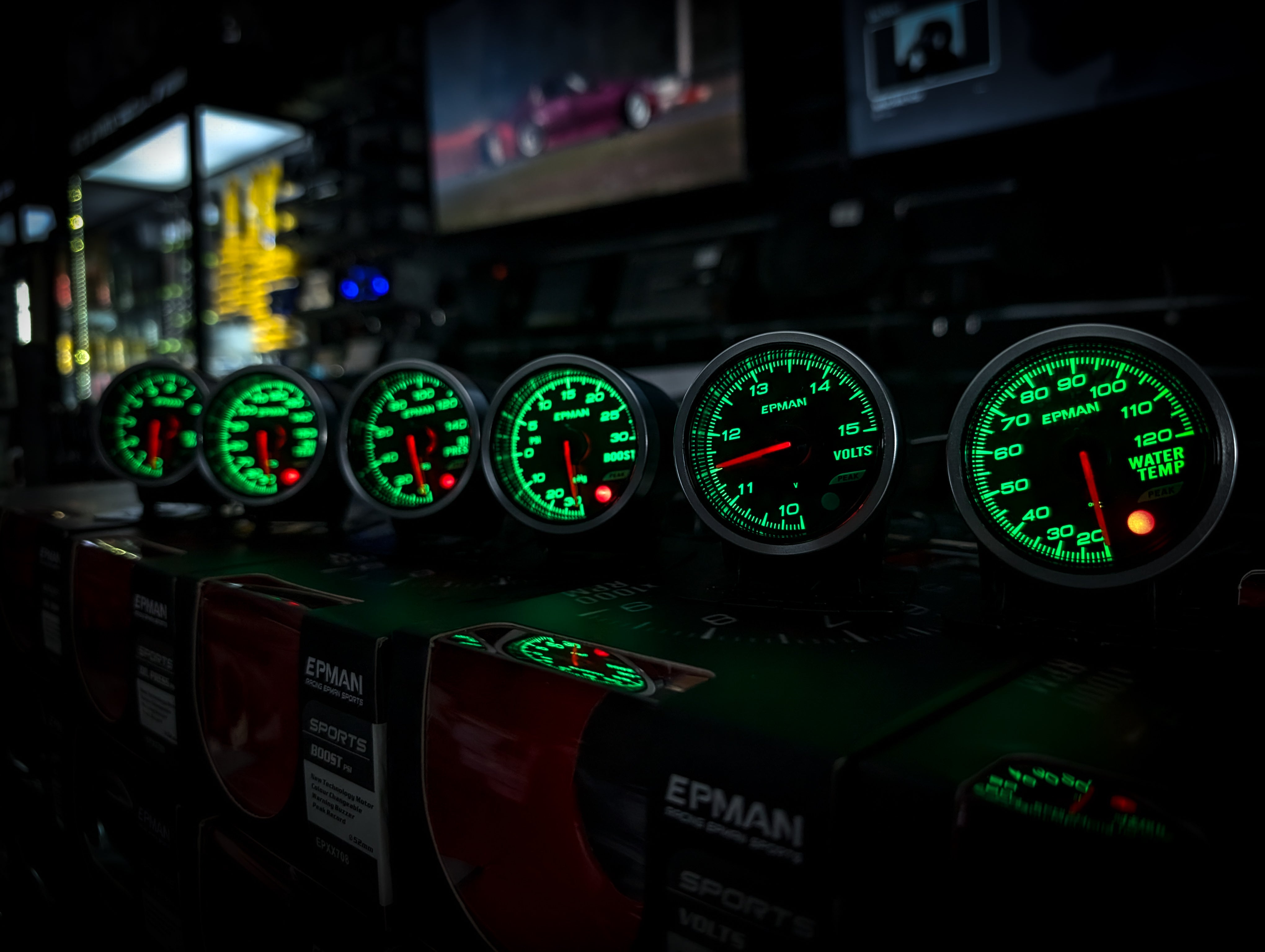 10 Colour Variable Stepper Motorized 52mm Oil Temperature Gauge