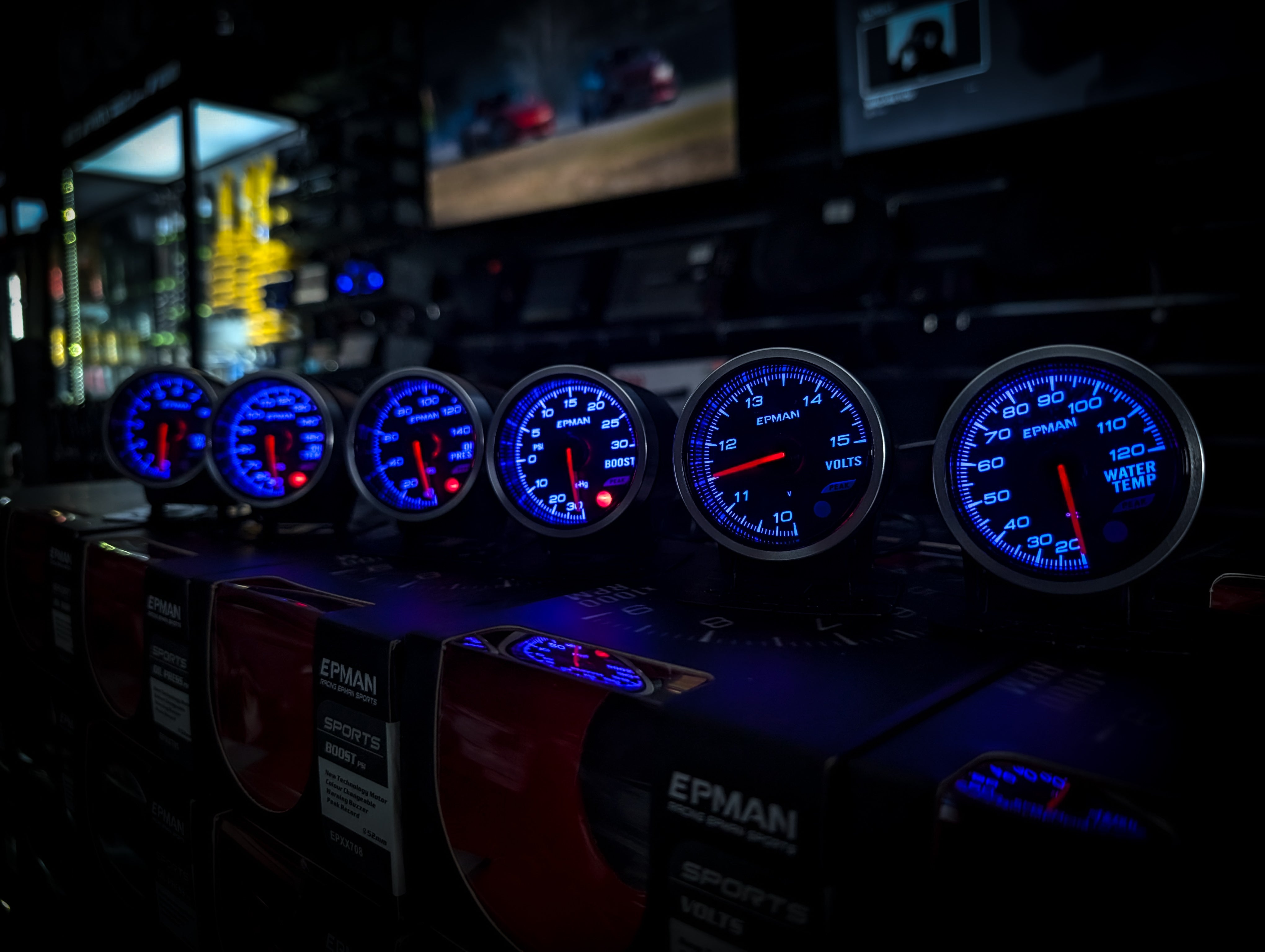 10 Colour Variable Stepper Motorized 52mm Boost Gauge