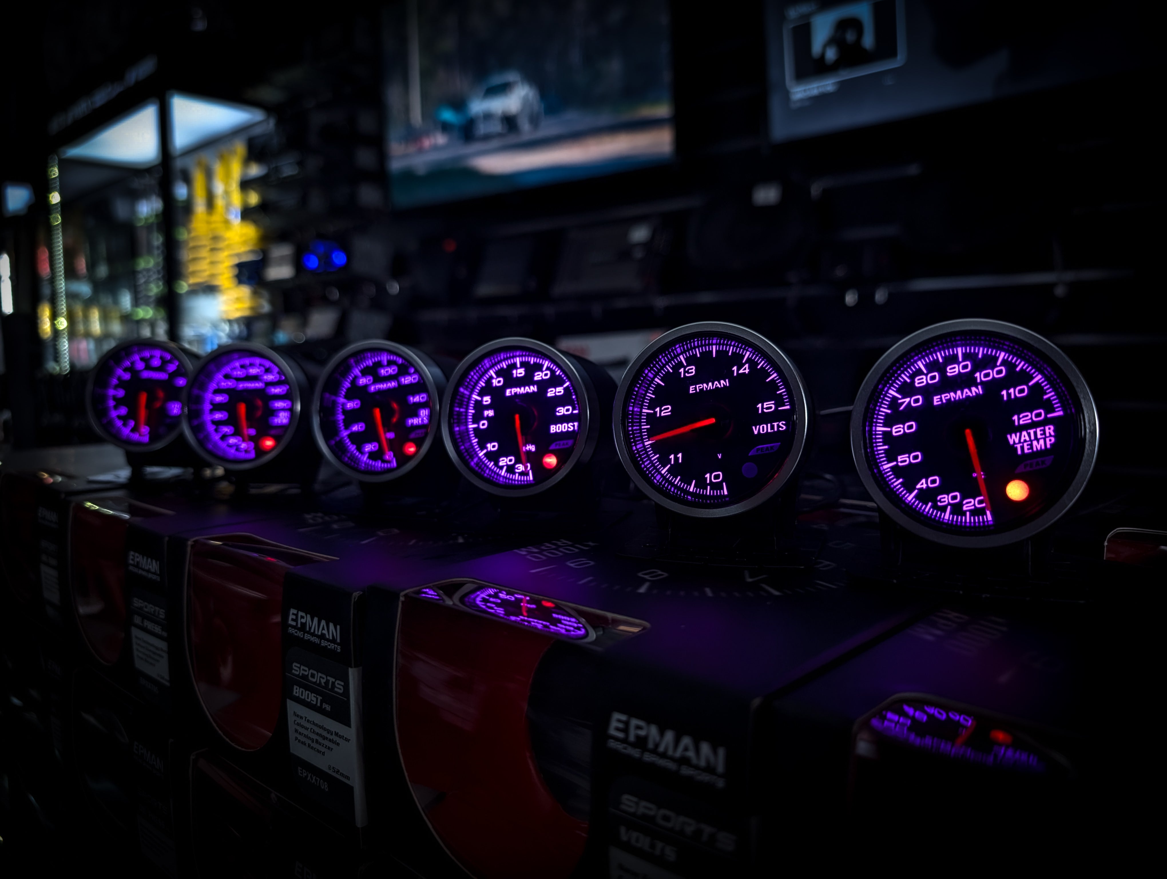 10 Colour Variable Stepper Motorized 52mm Boost Gauge