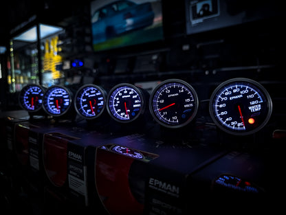 10 Colour Variable Stepper Motorized 52mm RPM Gauge