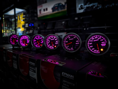 10 Colour Variable Stepper Motorized 52mm Volt Gauge