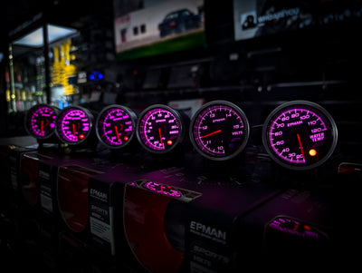 10 Colour Variable Stepper Motorized 52mm Oil Temperature Gauge