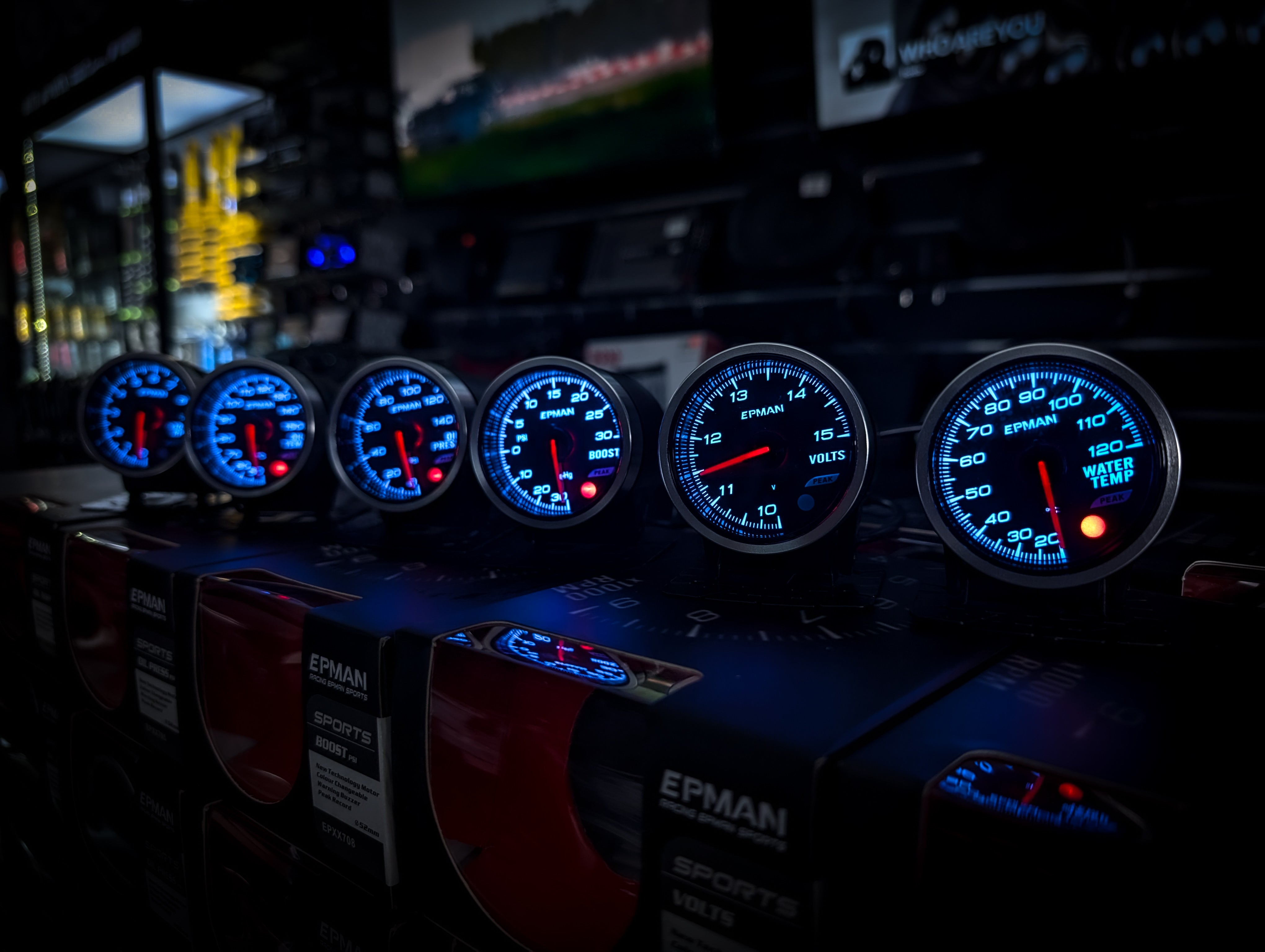 10 Colour Variable Stepper Motorized 52mm Boost Gauge