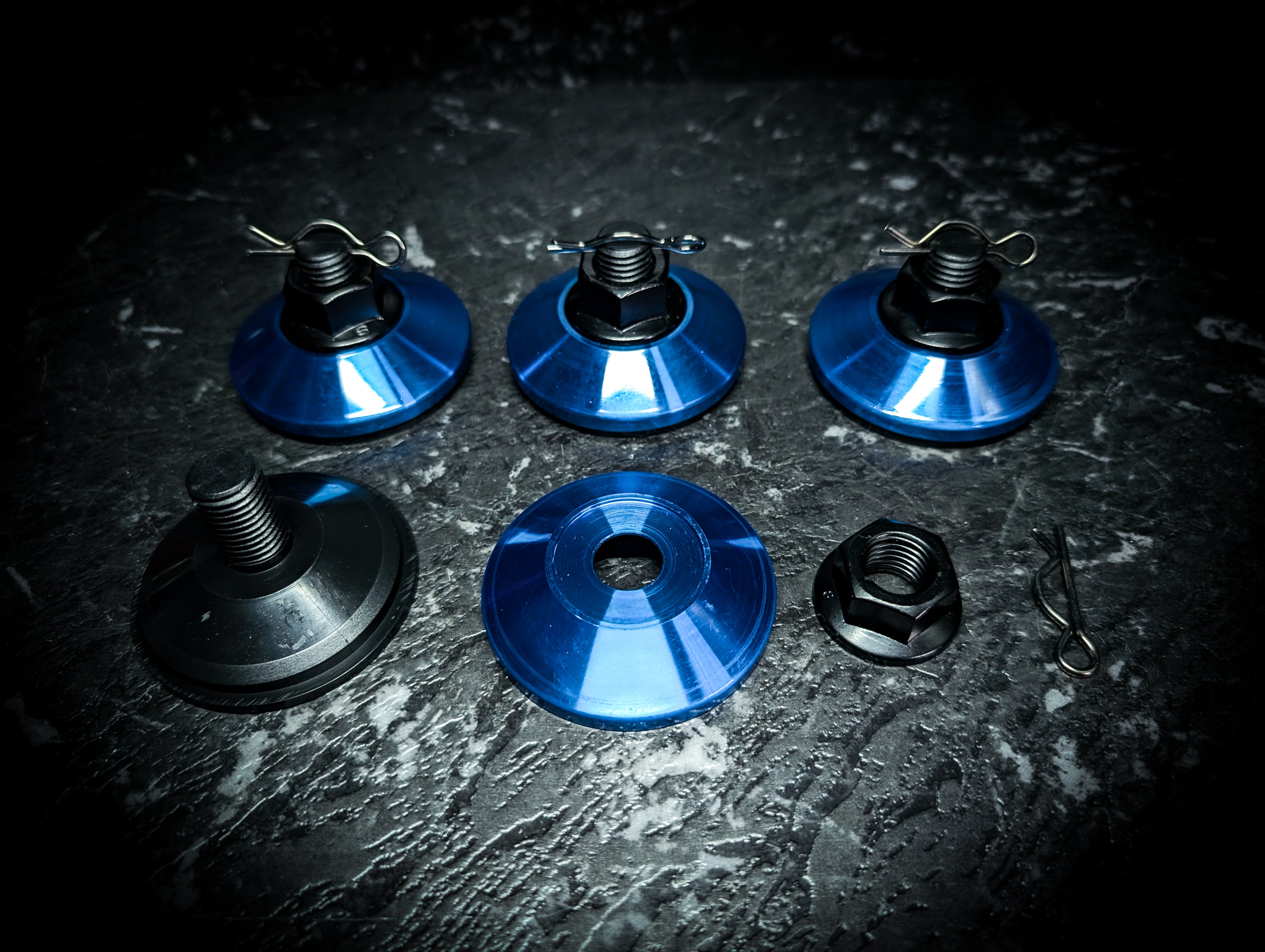 SPARCO Style NT/CRIMSON BLUE Series Centre Caps