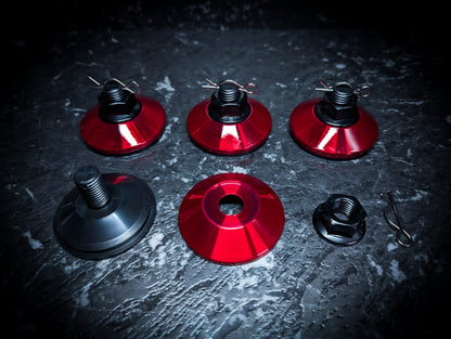 SPARCO Style NT/CRIMSON RED Series Centre Caps