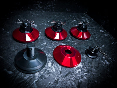 SPARCO Style NT/CRIMSON RED Series Centre Caps