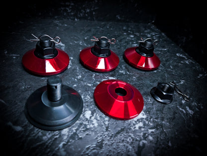 SPARCO Style NT/CRIMSON RED Series Centre Caps