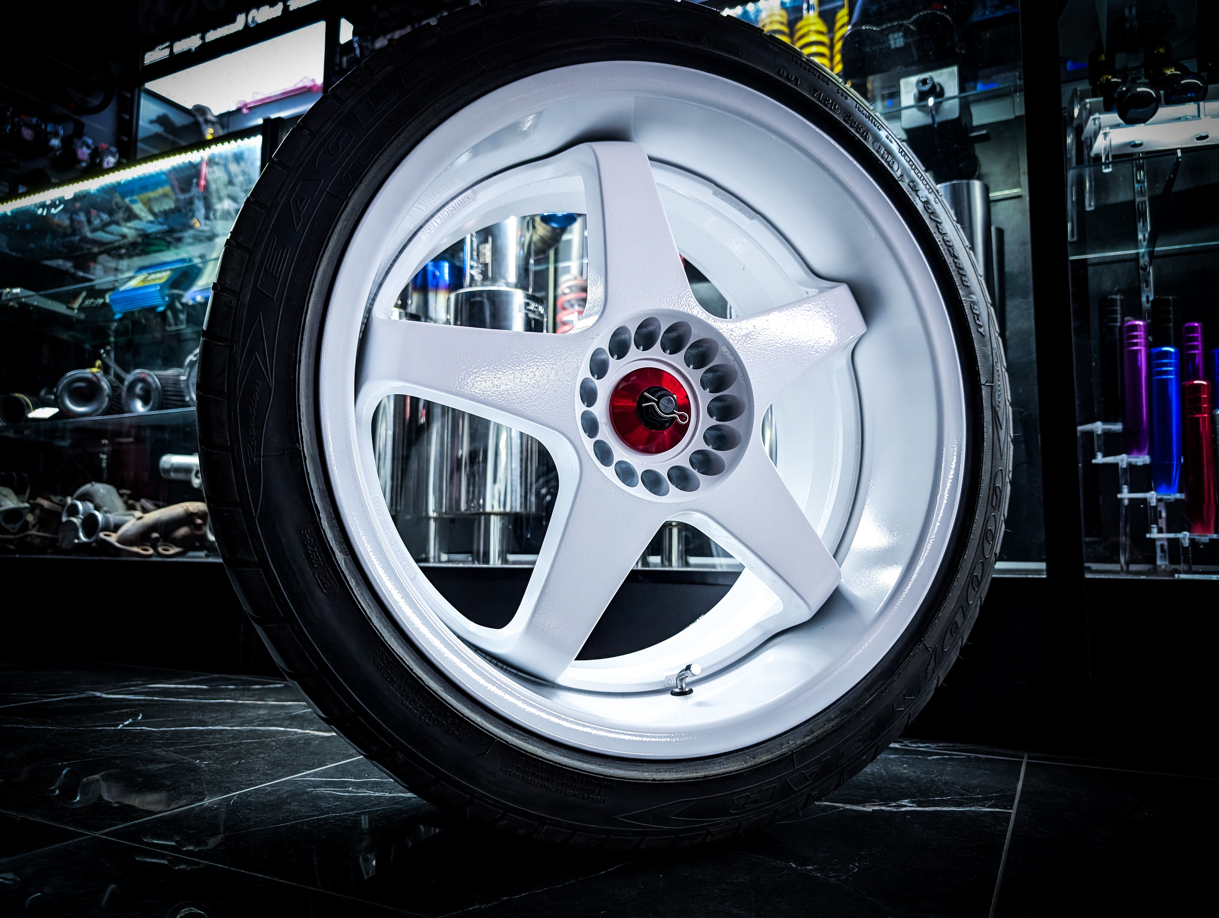 SPARCO Style NT/CRIMSON RED Series Centre Caps