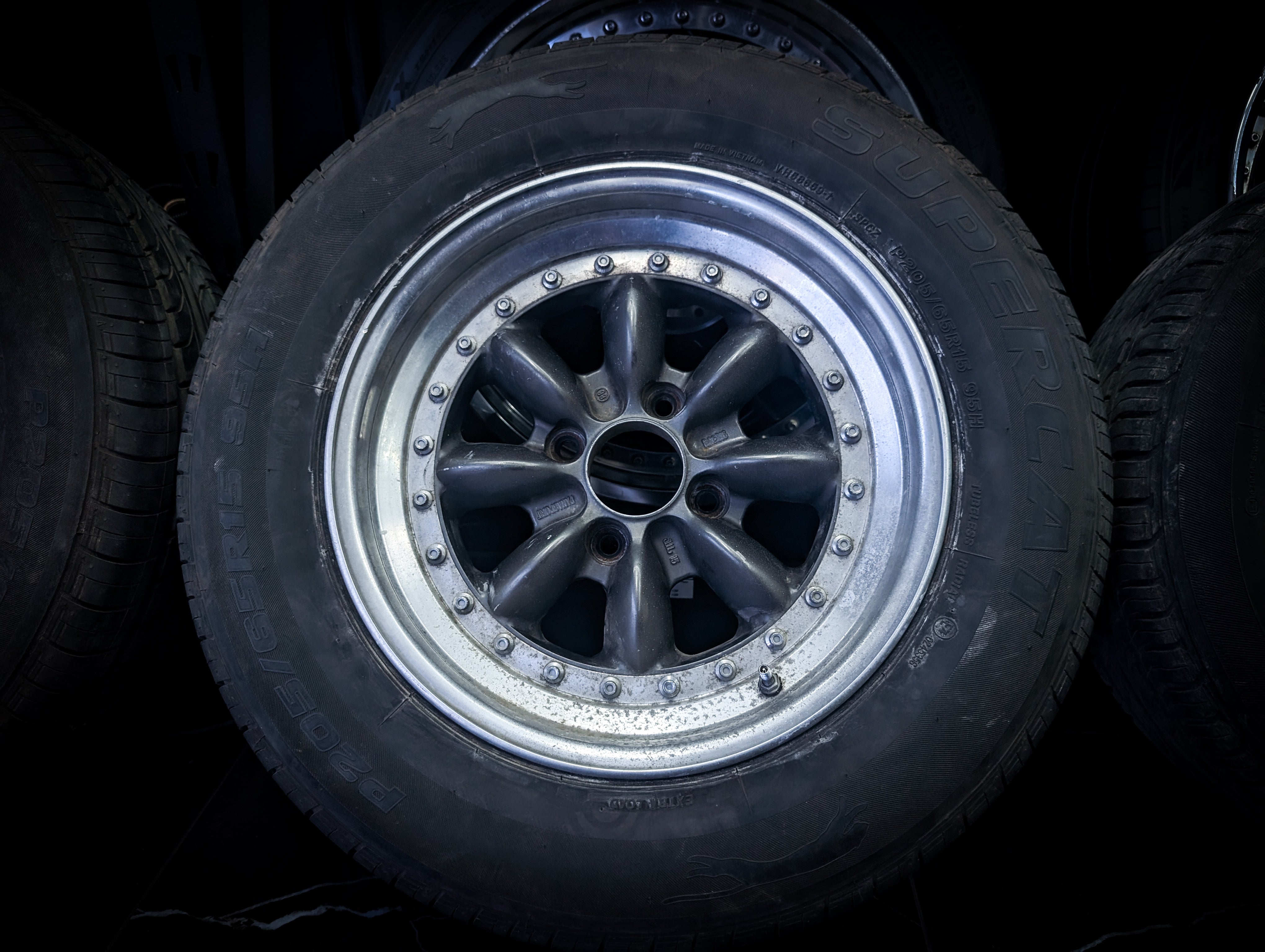 15" PANASPORT C8R Multi Piece Staggared Wheels x 4