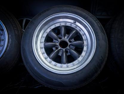 15" PANASPORT C8R Multi Piece Staggared Wheels x 4