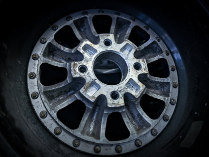 15" PANASPORT C8R Multi Piece Staggared Wheels x 4