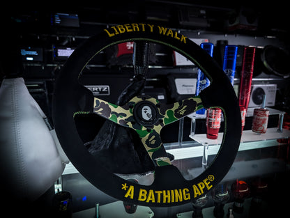 A BATHING APE® x LIBERTY WALK | Deep Dished Steering Wheel