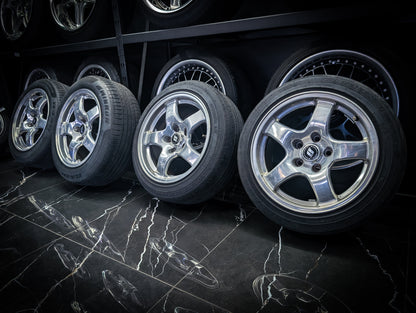 16" Polished Nissan R32 GTR Forged Wheels x 4