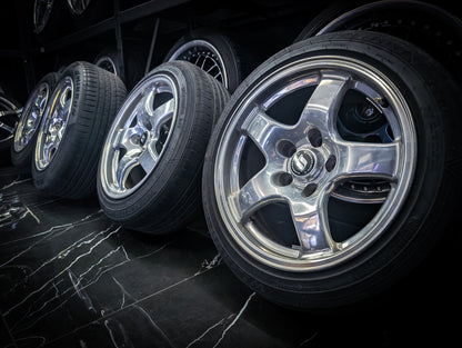 16" Polished Nissan R32 GTR Forged Wheels x 4