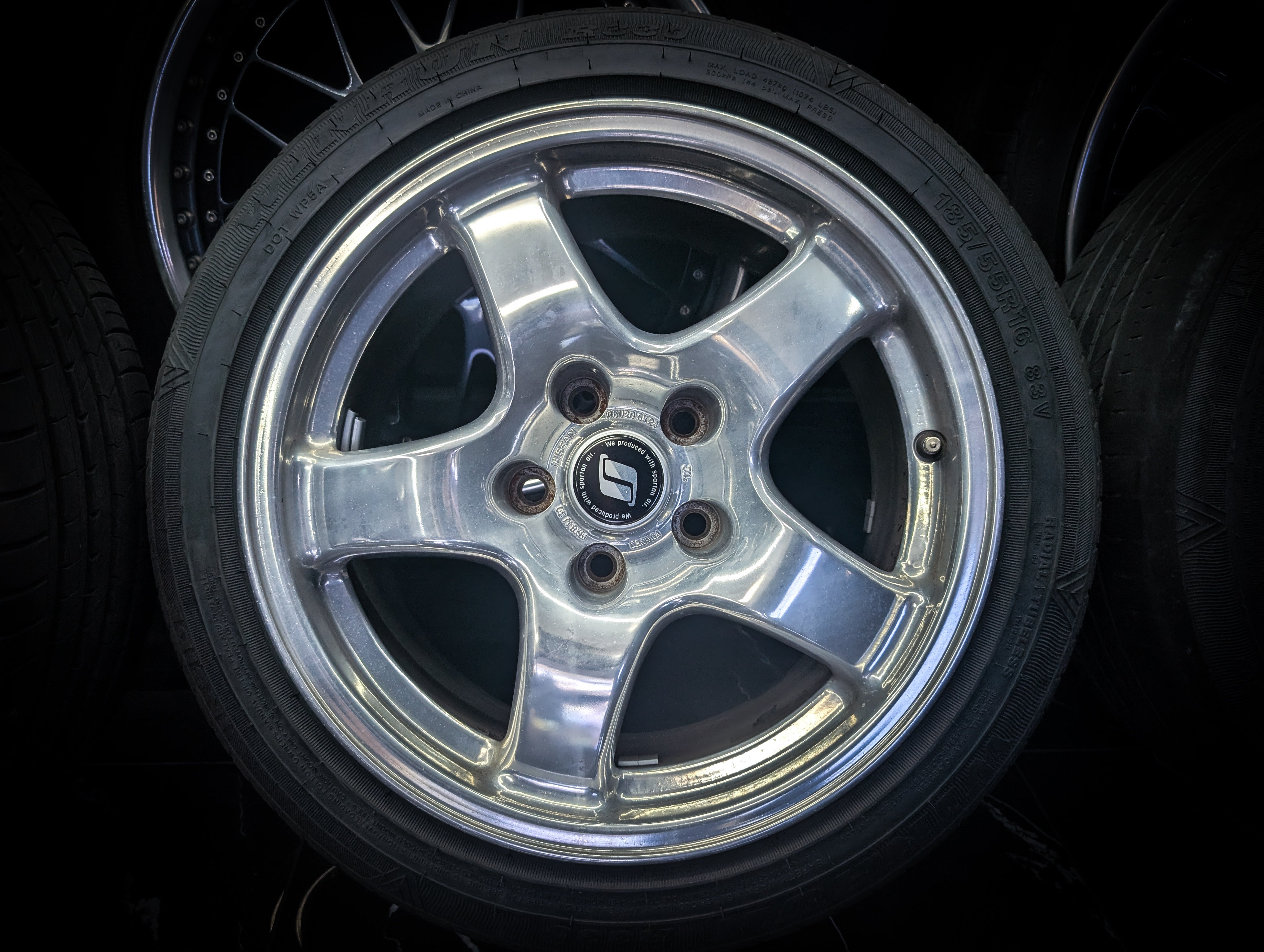 16" Polished Nissan R32 GTR Forged Wheels x 4