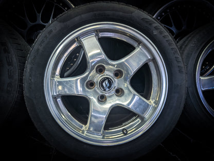16" Polished Nissan R32 GTR Forged Wheels x 4