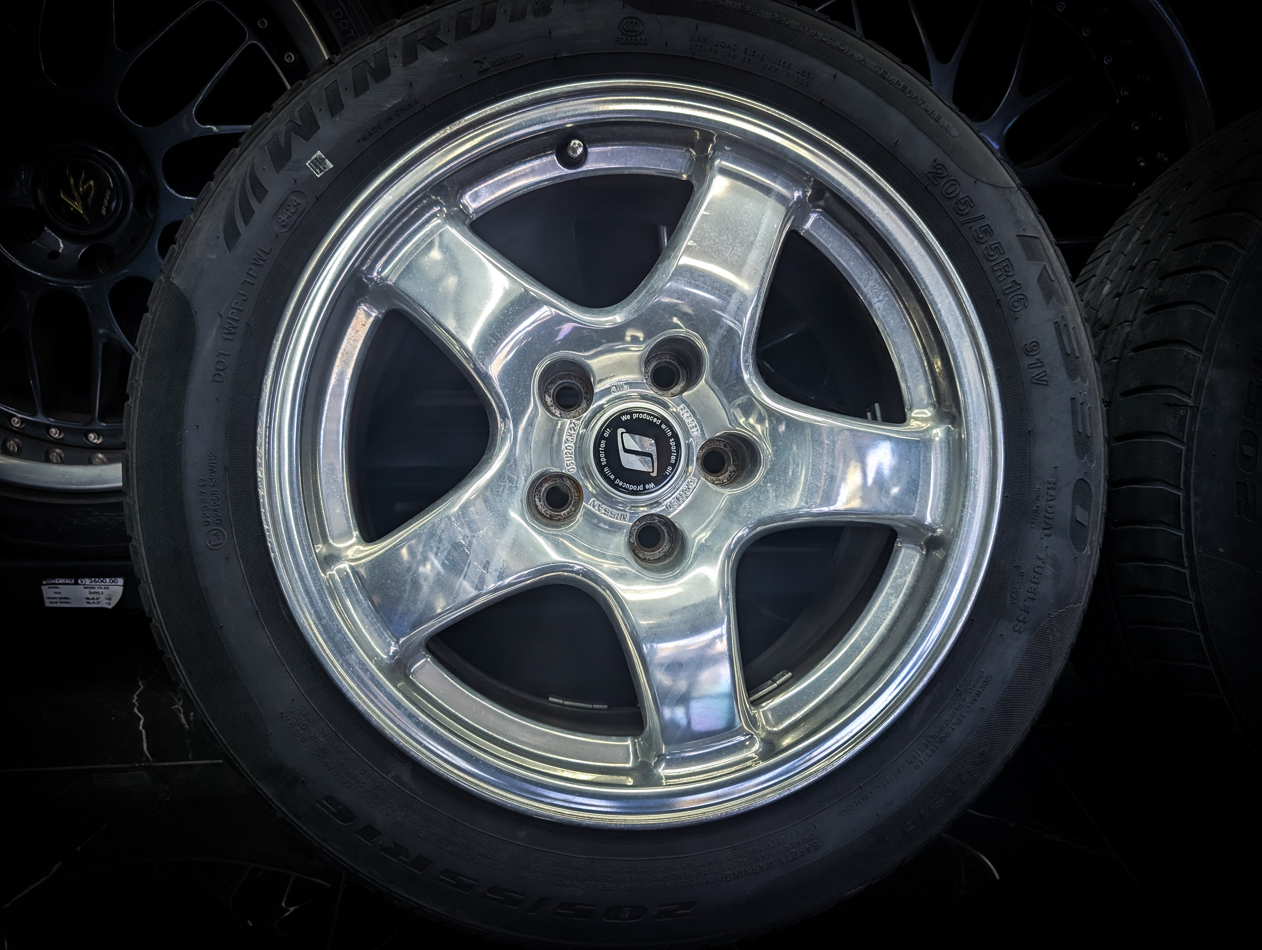 16" Polished Nissan R32 GTR Forged Wheels x 4