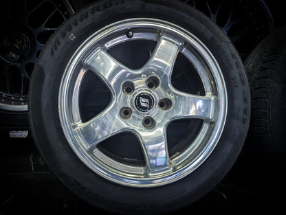 16" Polished Nissan R32 GTR Forged Wheels x 4